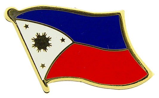 INTERNATIONAL FLAG "PHILIPPINES" PIN - Officially Licensed Patriotic Philippines Flag Artwork, Expertly Designed PIN, 1"