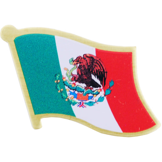 INTERNATIONAL FLAG "MEXICO" PIN - Officially Licensed Patriotic Mexico Flag Orignal Artwork, Expertly Designed PIN - 1"