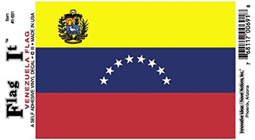 Venezuela flag decal for auto, truck or boat