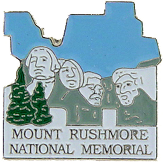 USA STATES, National Park MTRUSHMORE MEMORIAL - Original Artwork, Expertly Designed PIN - 1"