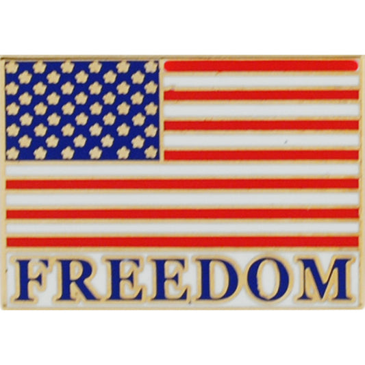 USA & PATRIOTIC, USA FLAG Freedom - Original Artwork, Expertly Designed PIN - 1.125"