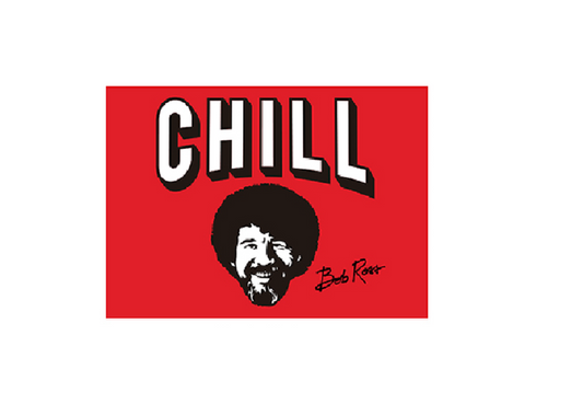 CHILL BOB ROSS MAGNET - Officially Licensed CHILL BOB ROSS Artwork Decorative Refrigerator Fridge Magnet - 2.5" x 3.5"