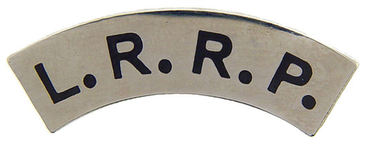 U.S. ARMY, LRRP TAB - Original Artwork, Expertly Designed PIN Black & Silver - 1.25"