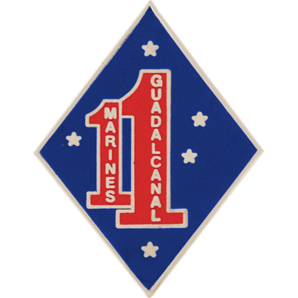 U.S. MARINES, Marines 1st GUADALCANAL - Original Artwork, Expertly Designed PIN - 1"
