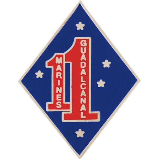 U.S. MARINES, Marines 1st GUADALCANAL - Original Artwork, Expertly Designed PIN - 1"