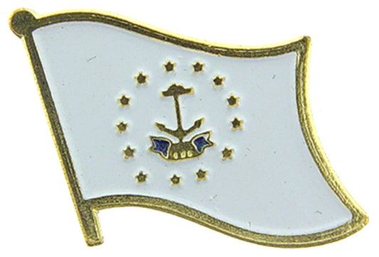 USA STATES, RHODE ISLAND Flag - Original Artwork, Expertly Designed PIN - 1"