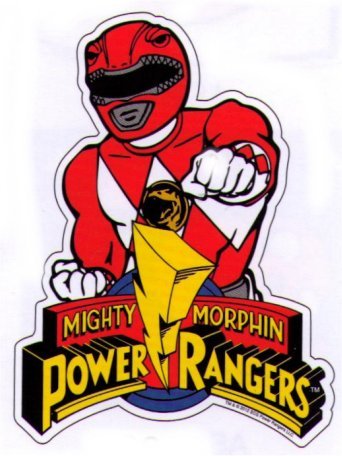 Mighty Morphin Power Rangers Red Ranger Car Magnet