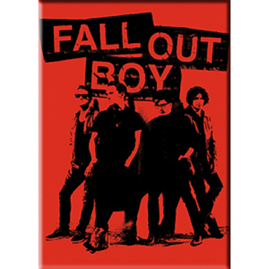 FALL OUT BOY STENCIL FRIDGE MAGNET - Fall Out Boy Decorative Exclusive Artwork Refrigerator Fridge Magnet - 2.5" x 3.5"