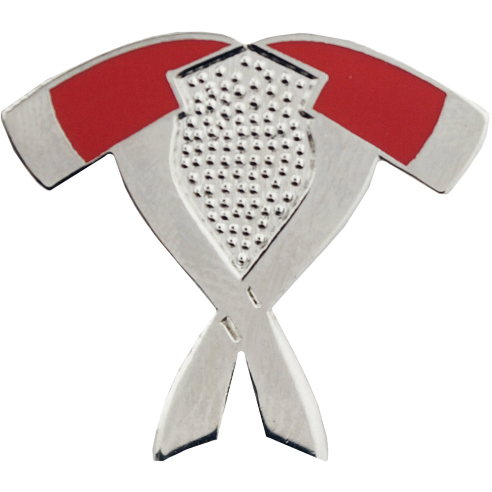 FIRE & EMS, AXES CROSSED - Original Artwork, Expertly Designed PIN - 1"