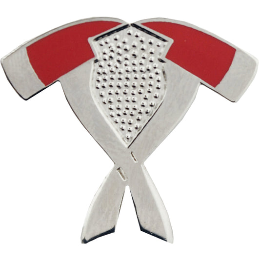 FIRE & EMS, AXES CROSSED - Original Artwork, Expertly Designed PIN - 1"