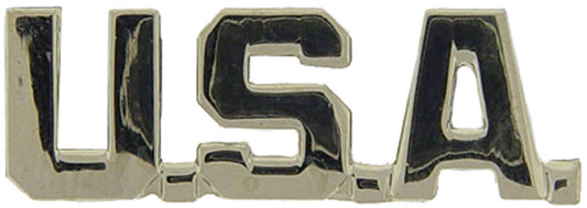 USA & PATRIOTIC, USA LETTERS - Original Artwork, Expertly Designed PIN Silver - 1"