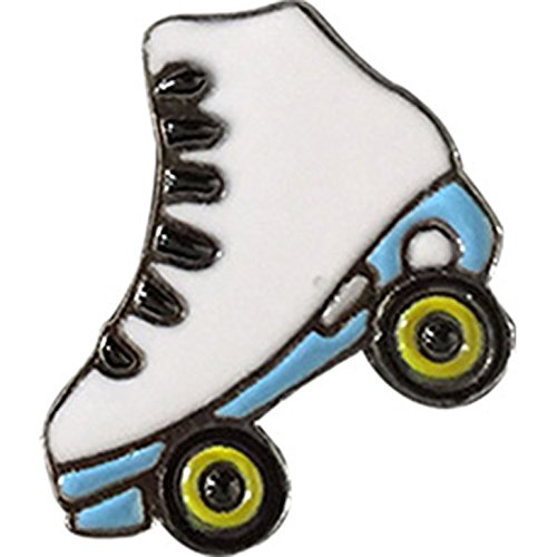 Sports Roller Skate, Licensed Artwork Design PIN - 3D Rubber & Embossed Metal Lapel Pins - 1"