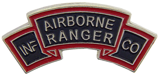 U.S. ARMY, ARMY RANGER AIRBORNE TAB - Original Artwork, Expertly Designed PIN - 1"