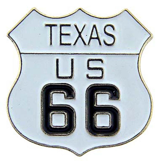 USA STATES, TEXAS U.S. ROUTE 66 - Original Artwork, Expertly Designed PIN - 1"