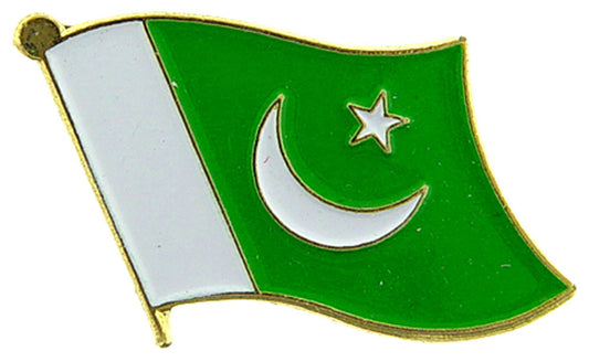 INTERNATIONAL FLAG "PAKISTAN" PIN - Officially Licensed Patriotic Pakistan Flag Logo Artwork, Expertly Designed PIN - 1"