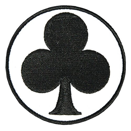 CIRCLE CLUB, High Thread Embroidered Iron-On / Saw-On, Heat Sealed Backing Rayon PATCH - 3" x 3"