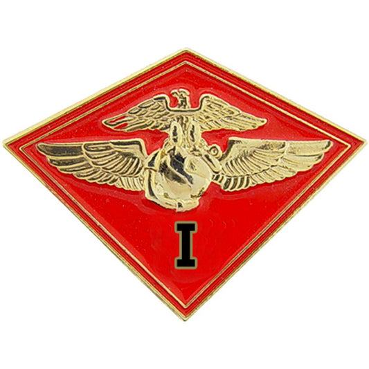 U.S. MARINES, 1ST MARINE CORPS WING - Original Artwork, Expertly Designed PIN - 1.125"