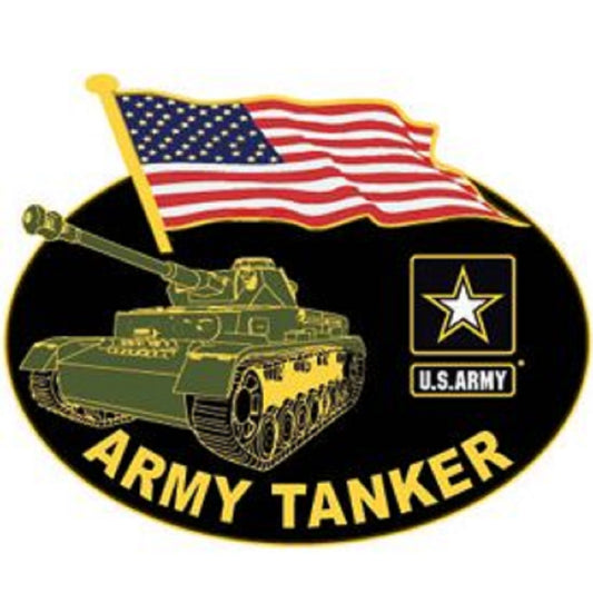 U.S. ARMY, ARMY TANKER BADGE - Original Artwork, Expertly Designed PIN - 1.25"