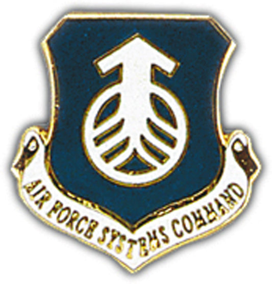 UNITED STATES AIR FORCE SYSTEM COMMAND PIN - USA American Patriotic Original Artwork, Expertly Designed PIN - 1"
