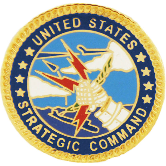 UNITED STATES AIR FORCE STRATEGIC COMMAND PIN - USA American Patriotic Original Artwork, Expertly Designed PIN, 1" Round