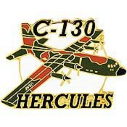 AIRCRAFT & HELICOPTERS, APL C-130 HERCULES RT CAMO - Original Artwork, Expertly Designed PIN - 1.5"