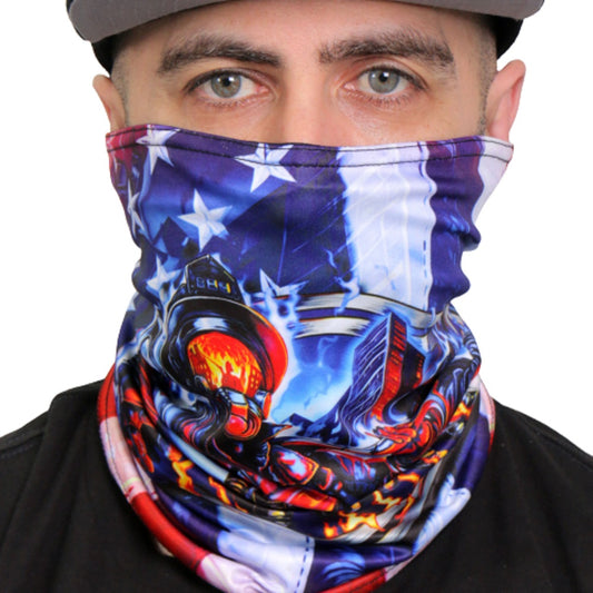 BRAVEST, TUBE NECK GAITER - Soft Breathable 100% Polyester Microfiber Lined Neck Warmer Face Cover NECK GAITER MASK