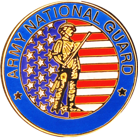 U.S. ARMY, ARMY NATIONAL GUARD Small - Original Artwork, Expertly Designed PIN - 0.75"