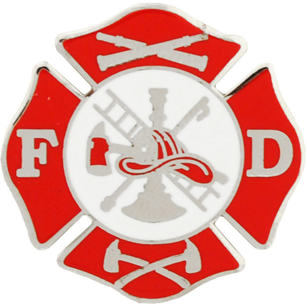 FIRE & EMS, Fire Department F.D. - Original Artwork, Expertly Designed PIN - 1"