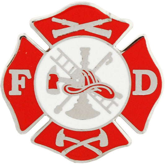 FIRE & EMS, Fire Department F.D. - Original Artwork, Expertly Designed PIN - 1"