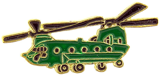 AIRCRAFT & HELICOPTERS, HEL CH-47 CHINOOK - Original Artwork, Expertly Designed PIN - 1.25"