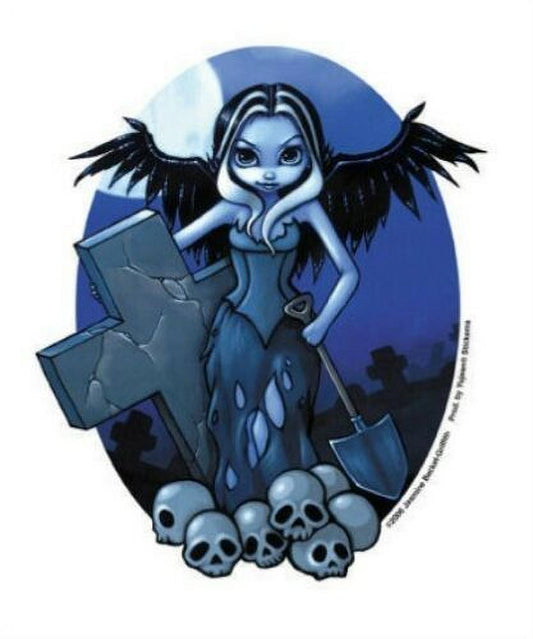 Gothic Gravedigger Fairy by Jasmine Becket-Griffith - Sticker / Decal