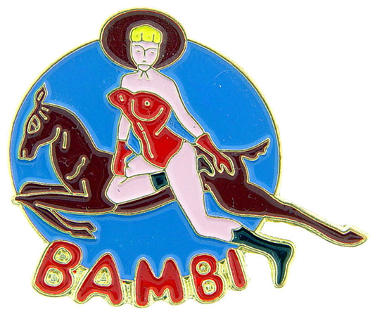 AIRCRAFT & HELICOPTERS, NOSE BAMBI - Original Artwork, Expertly Designed PIN - 1"