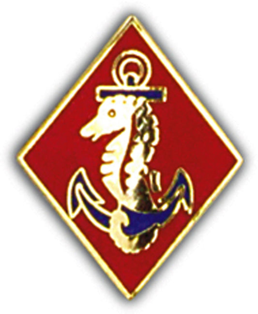 U.S. MARINES, USMC SHIPS DETACH - Original Artwork, Expertly Designed PIN - 1.125"