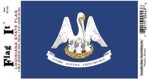 Louisiana flag decal for auto, truck or boat