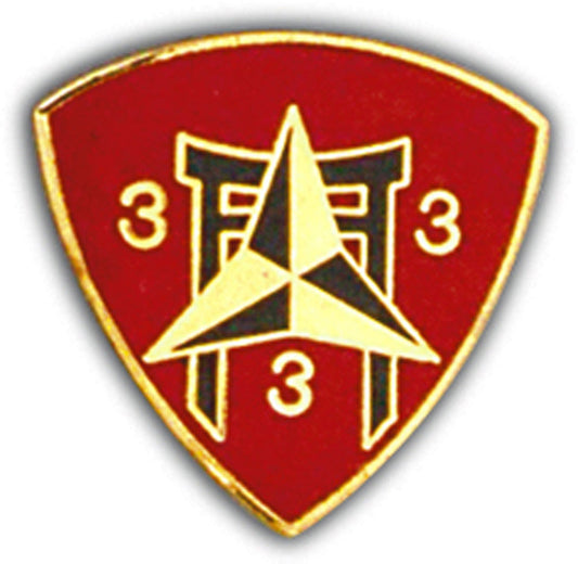 U.S. MARINES, USMC 3/3/3 Marines - Original Artwork, Expertly Designed PIN - 1"