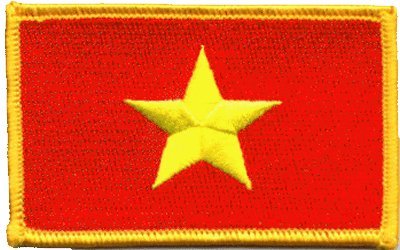 Vietnam iron-on embroidered patch