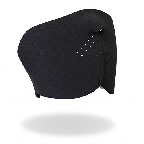Bikers Full Protection BLACK HALF MASK NEOPRENE FACE MASK, with Back Closure