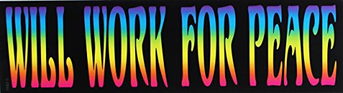 C&D Visionary Peace Will Work for Peace Sticker