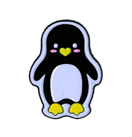 Penguin - Enamel PIN, Licensed Original Artwork by Krisgoat, 1.25"