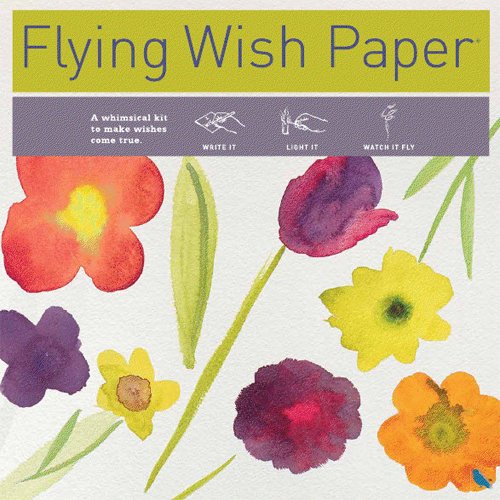 MY BOUQUET - FLYING WISH PAPER® - Write it., Light it, & Watch it Fly, Large Kit, 7" x 7"