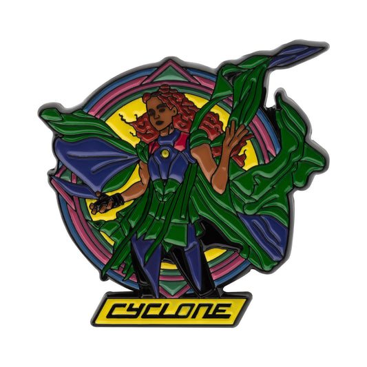 DC Comics BLACK ADAM CYCLONE PIN- Officially Licensed Warner Bros. Brooch Enamel Lapel Pin - 3.4cm