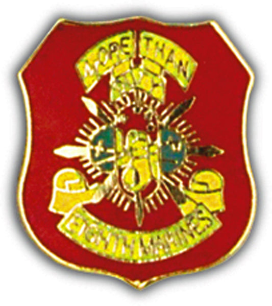 U.S. MARINES, Marines 8th Regiment - Original Artwork, Expertly Designed PIN - 1"