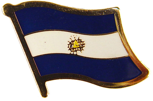 INTERNATIONAL, EL SALVADOR Flag - Original Artwork, Expertly Designed PIN - 1"