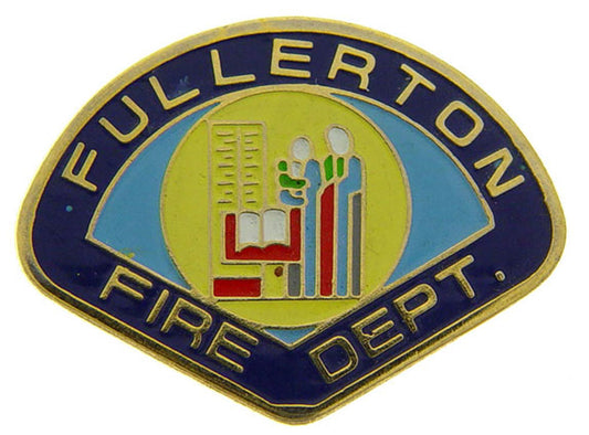 FIRE & EMS, FULLERTON Fire Department - Original Artwork, Expertly Designed PIN - 1"