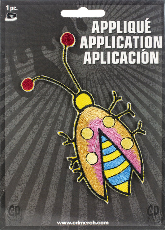 Ladybug - Cheri Strole Artwork Embroidered Iron On Patches, 2.25" x 4.5" Patch