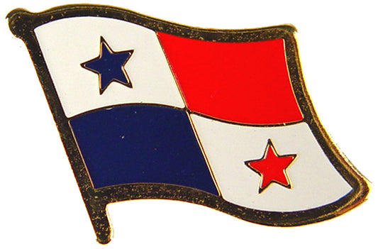 INTERNATIONAL FLAG "PANAMA" PIN - Officially Licensed Patriotic Panama Flag Orignal Artwork, Expertly Designed PIN - 1"