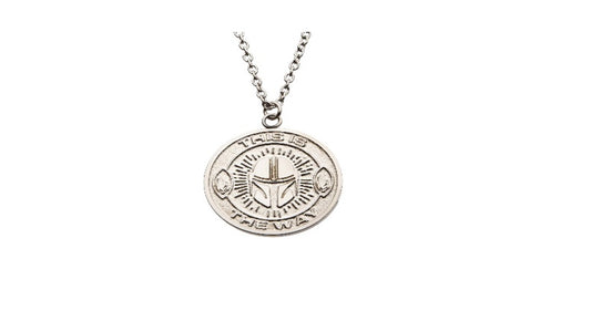 Star Wars, The Mandalorian NECKLACE - THIS IS THE WAY ARMORER LOGO Officially Licensed Pendant NECKLACE