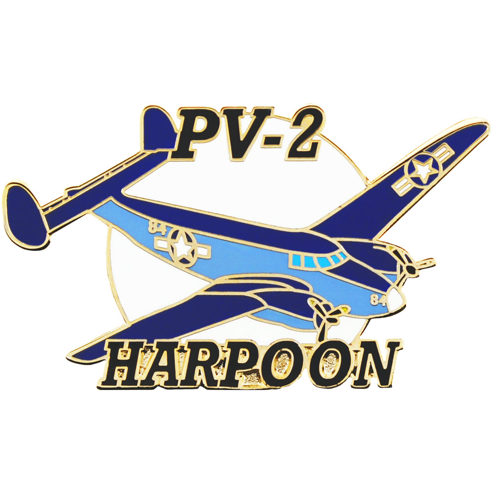 AIRCRAFT & HELICOPTERS, APL PV2 HARPOON - Original Artwork, Expertly Designed PIN - 1.50"