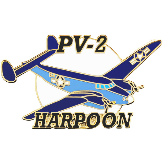 AIRCRAFT & HELICOPTERS, APL PV2 HARPOON - Original Artwork, Expertly Designed PIN - 1.50"