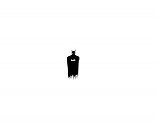 BATMAN SILHOUETTE, Officially Licensed Original Artwork, 1.625" - Metal Sticker DECAL